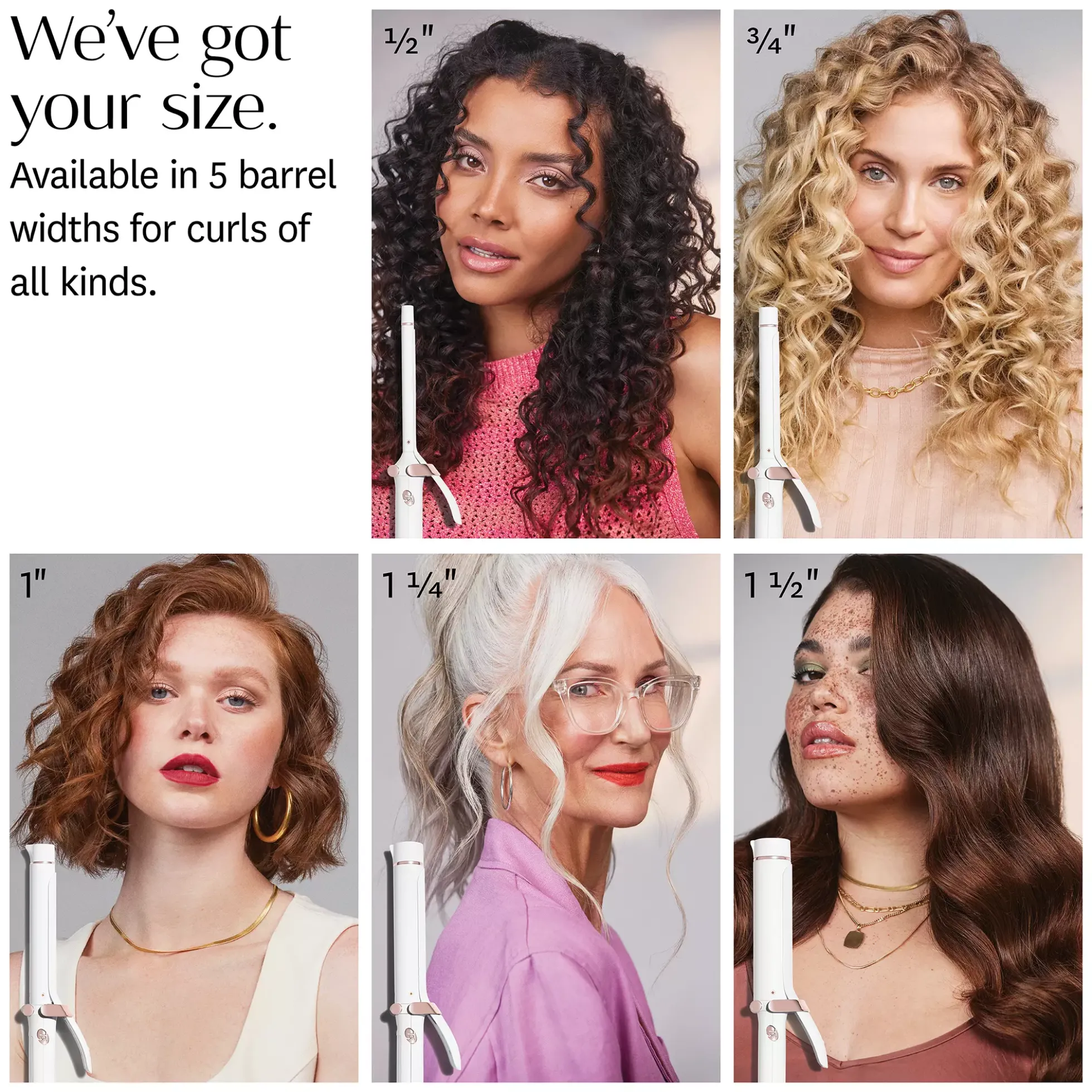T3 SinglePass Curl 32 mm Professional Ceramic Curling Iron Graphite