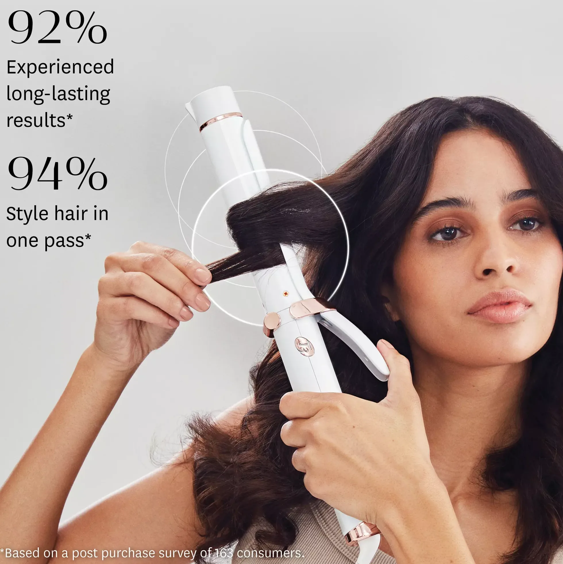 T3 SinglePass Curl 32 mm Professional Ceramic Curling Iron Graphite