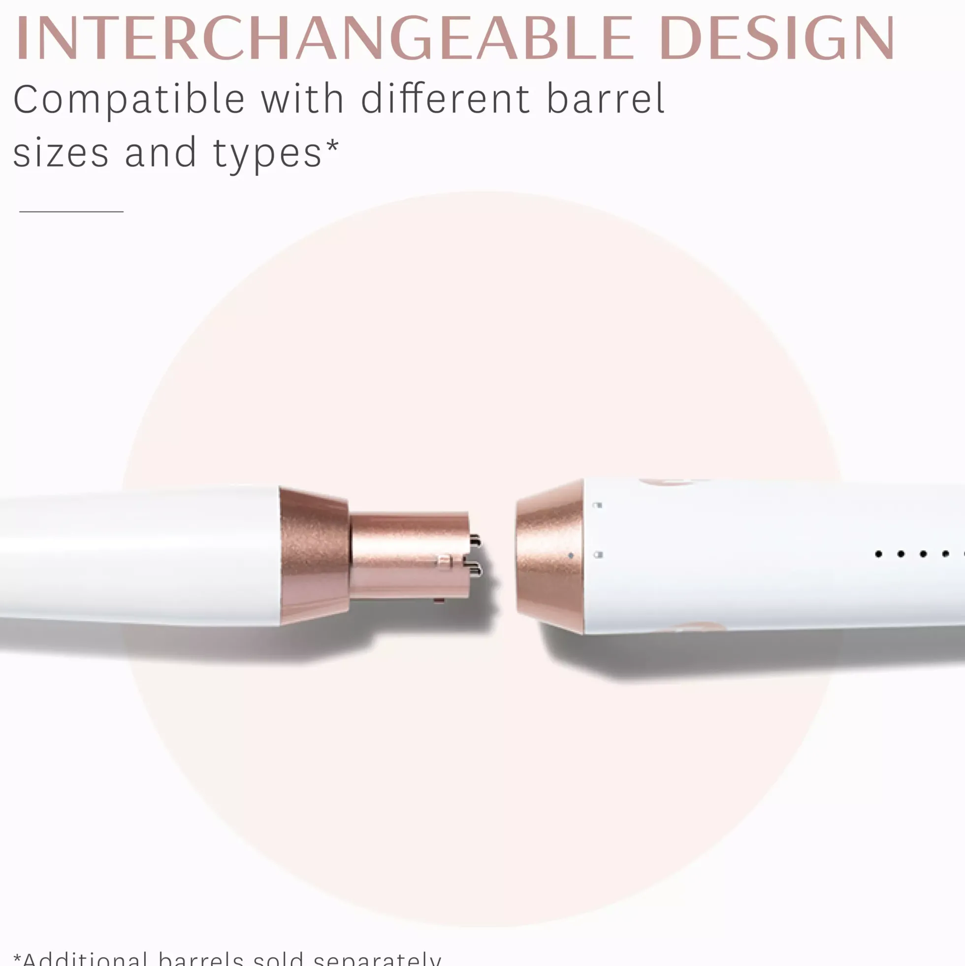 T3 Whirl Trio Interchangeable Styling Wand Set: Tapered, 25 mm, 38 mm