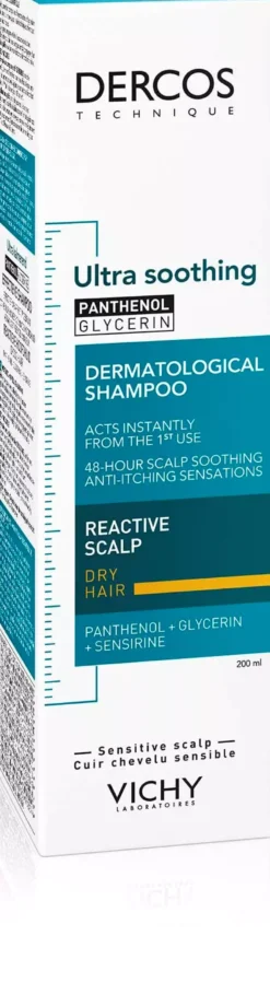 VICHYDercos Technique Ultra-soothing schampo torrt hår 200 ml