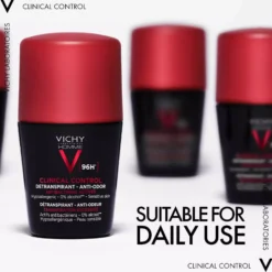 VICHYHomme Clinical Control 96hr Roll-on Antiperspirant 50 ml