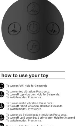 VIVEVIVE Halo Ring Rabbit Vibrator Black
