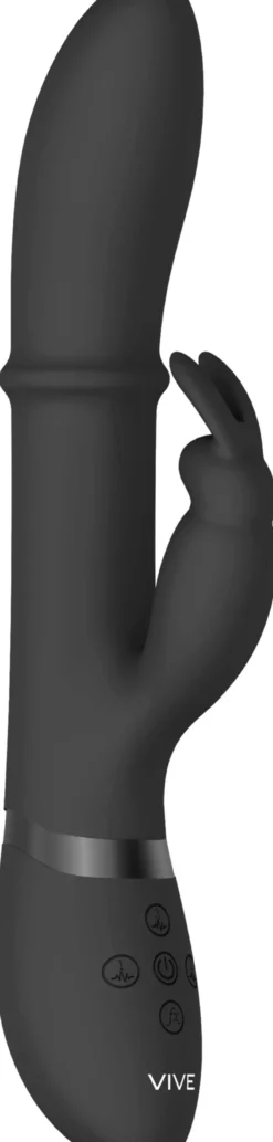 VIVEVIVE Halo Ring Rabbit Vibrator Black