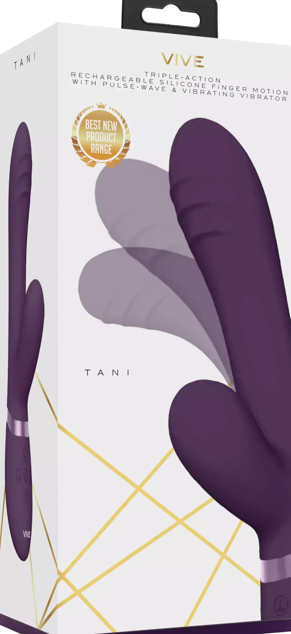 VIVEVIVE Tani Finger Motion with Pulse-Wave Vibrator Purple