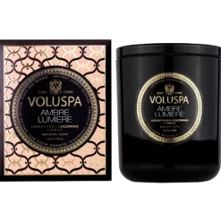 VoluspaAmbre Lumiere Classic Boxed Candle 60h
