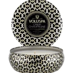 VoluspaCrisp Champagne 3-Wick Tin Candle 40h