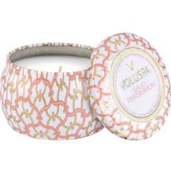 VoluspaSaijo Persimmon Maison Blanc Decorative Tin Candle 25h