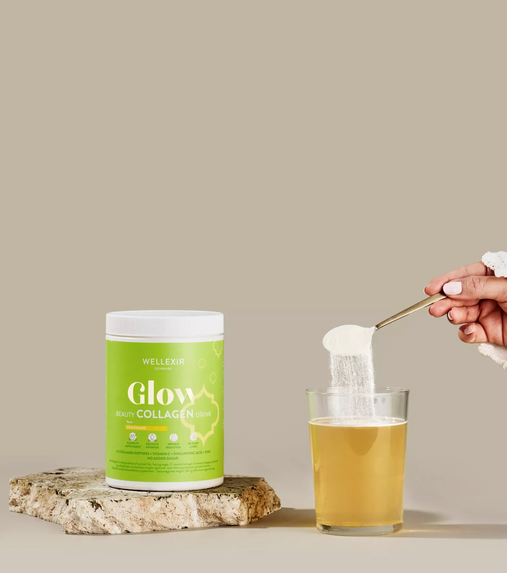 WellexirGlow Beauty Collagen Drink Lemonade 360 g